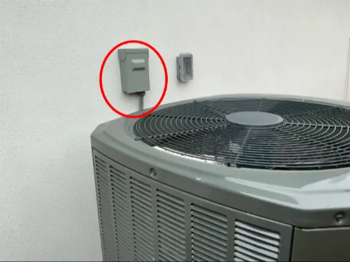 Electrical panel clearance, as found at the inspection